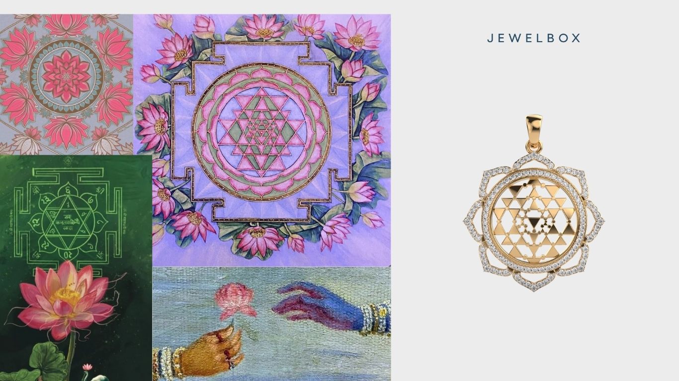 5 Divine Details in Devotion: Deity Pendants With Sacred Meaning 1 Sri Yantram Diamond Pendant Without Chain