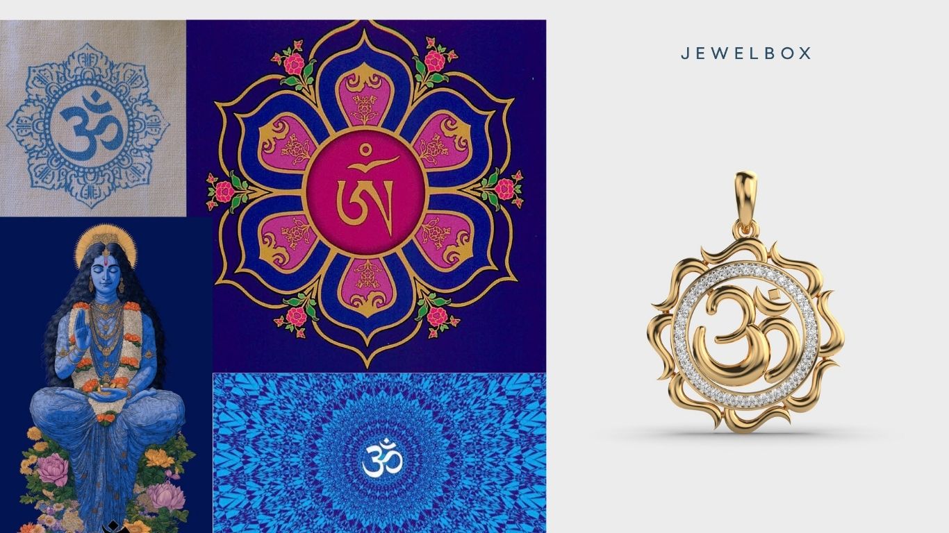 5 Divine Details in Devotion: Deity Pendants With Sacred Meaning 3 Circular Om Diamond Pendant Without Chain