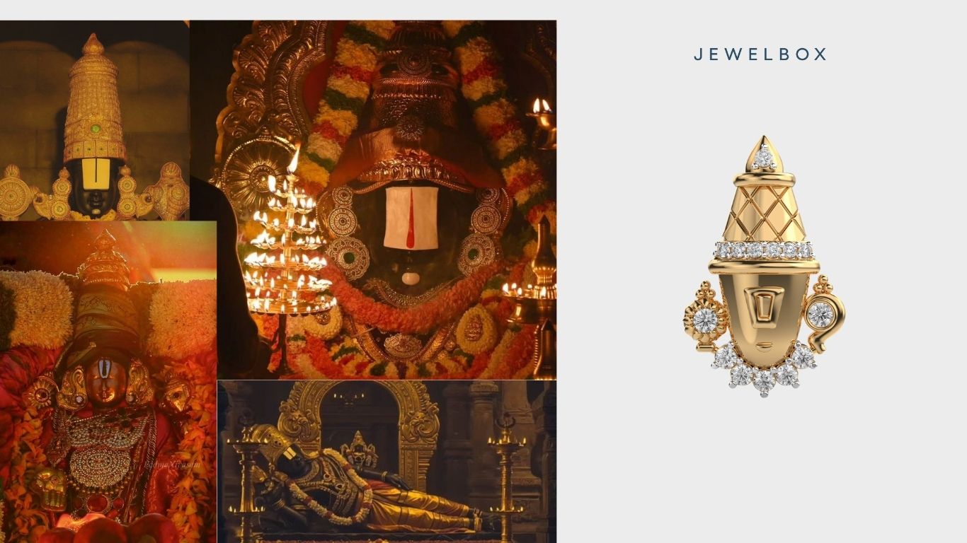 5 Divine Details in Devotion: Deity Pendants With Sacred Meaning 4 Tirupati Nath Diamond Charm Pendant Without Chain